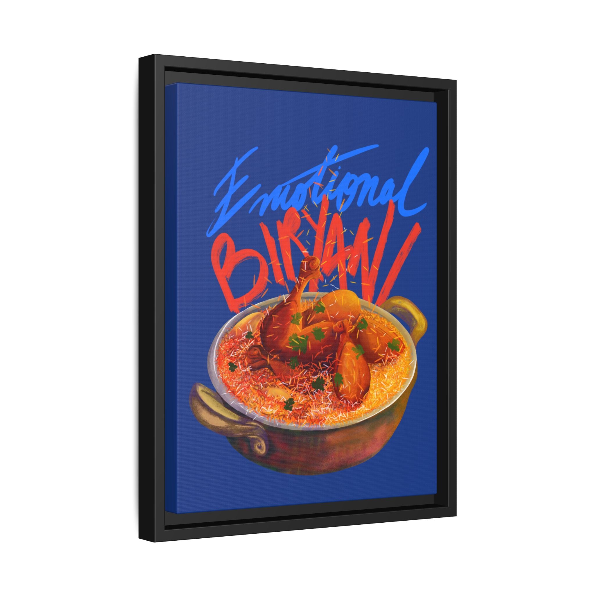 Emotional Biryani Framed Canvas
