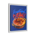 Emotional Biryani Framed Canvas