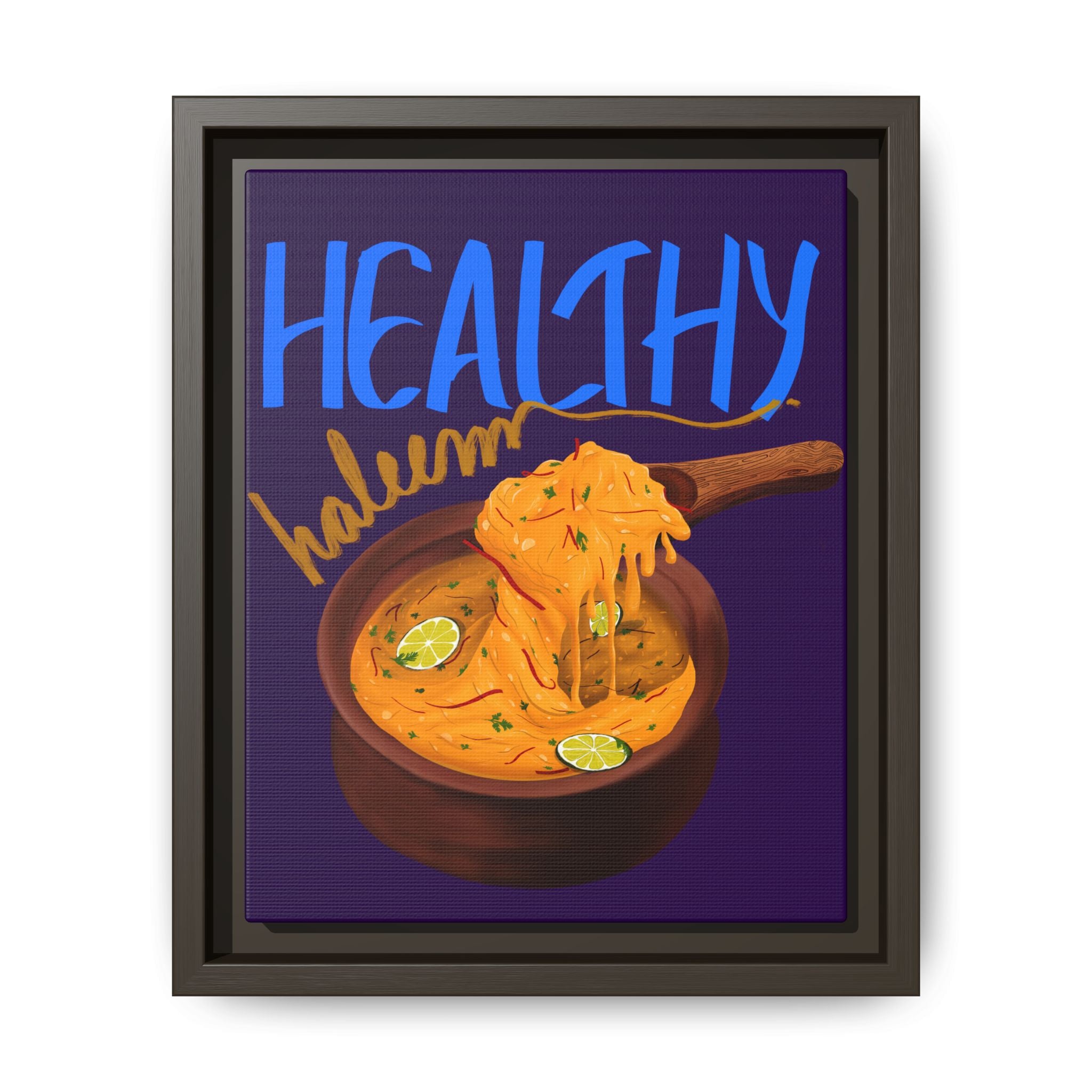 Healthy Haleem Framed Canvas