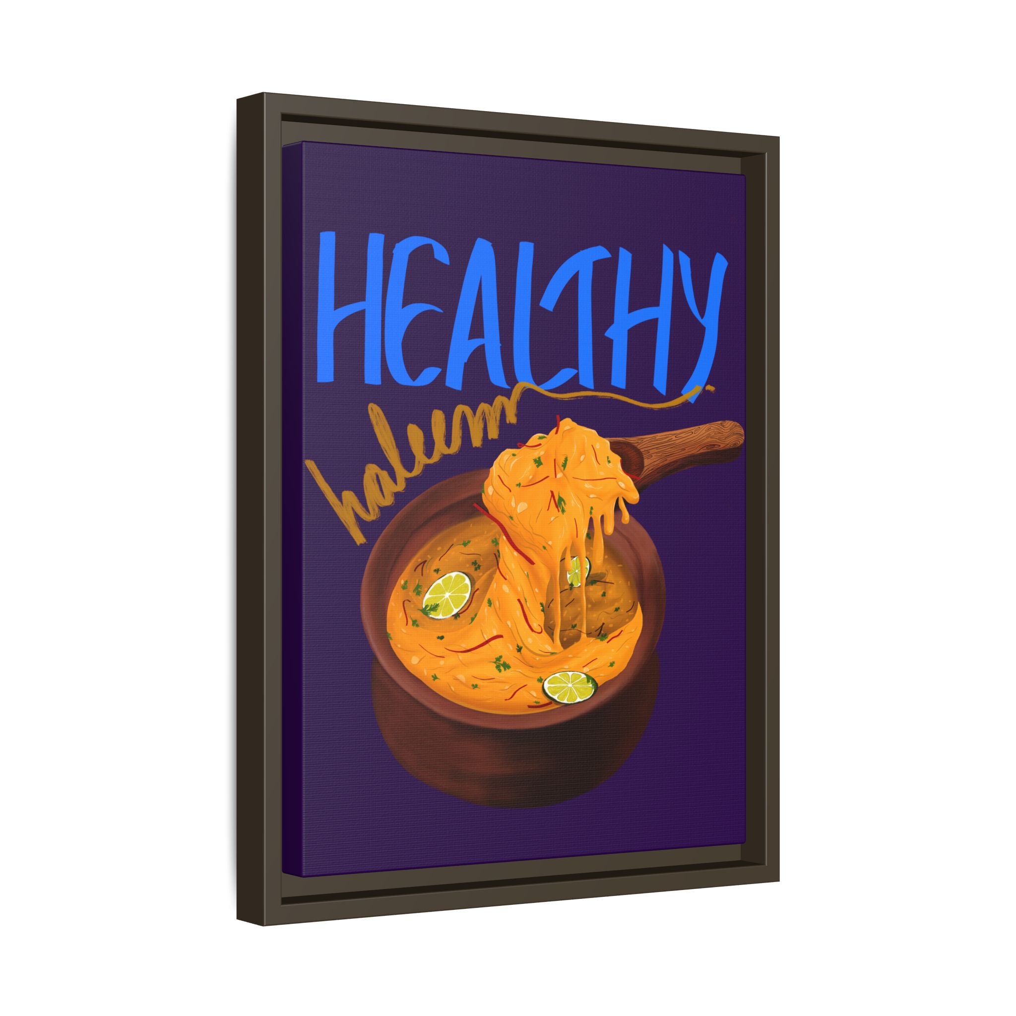 Healthy Haleem Framed Canvas