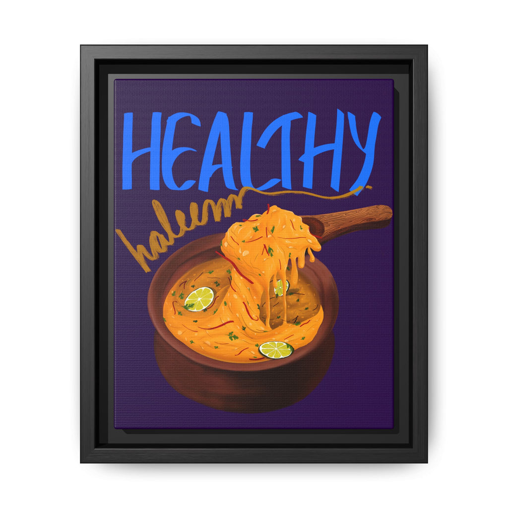 Healthy Haleem Framed Canvas