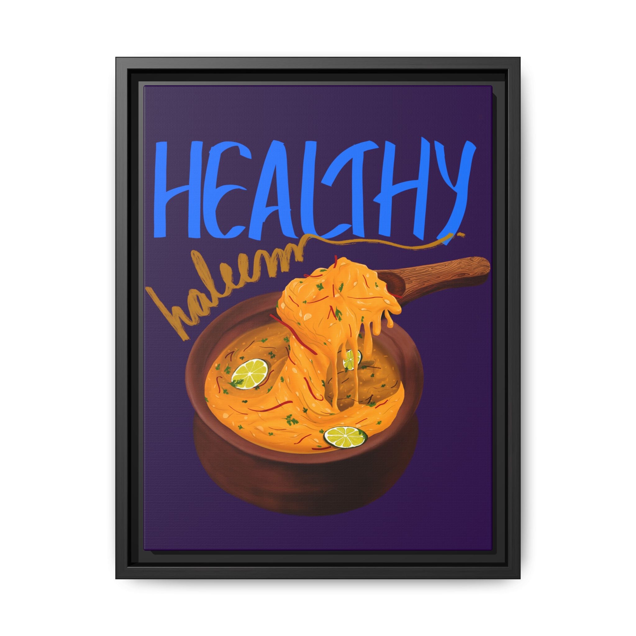 Healthy Haleem Framed Canvas