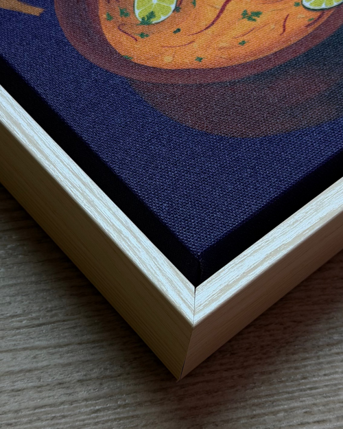 Healthy Haleem Framed Canvas