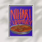 Nihari Supremacy Framed Canvas