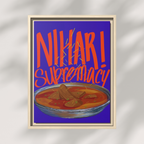 Nihari Supremacy Framed Canvas