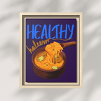 Healthy Haleem Framed Canvas