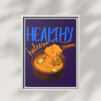 Healthy Haleem Framed Canvas