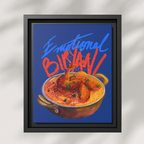 Emotional Biryani Framed Canvas