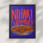 Nihari Supremacy Framed Canvas