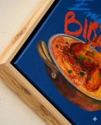 Emotional Biryani Framed Canvas