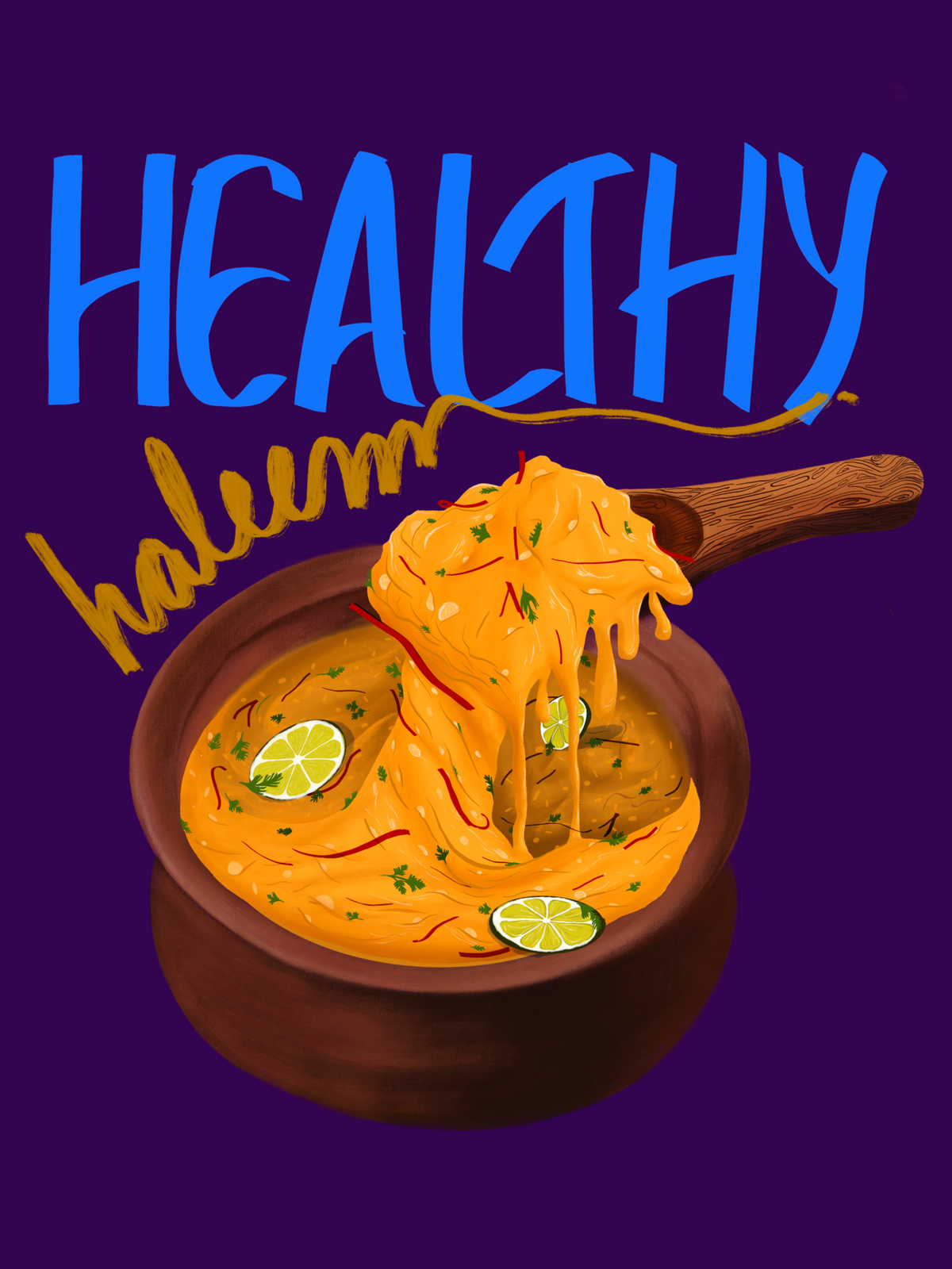 Healthy Haleem Paper Poster
